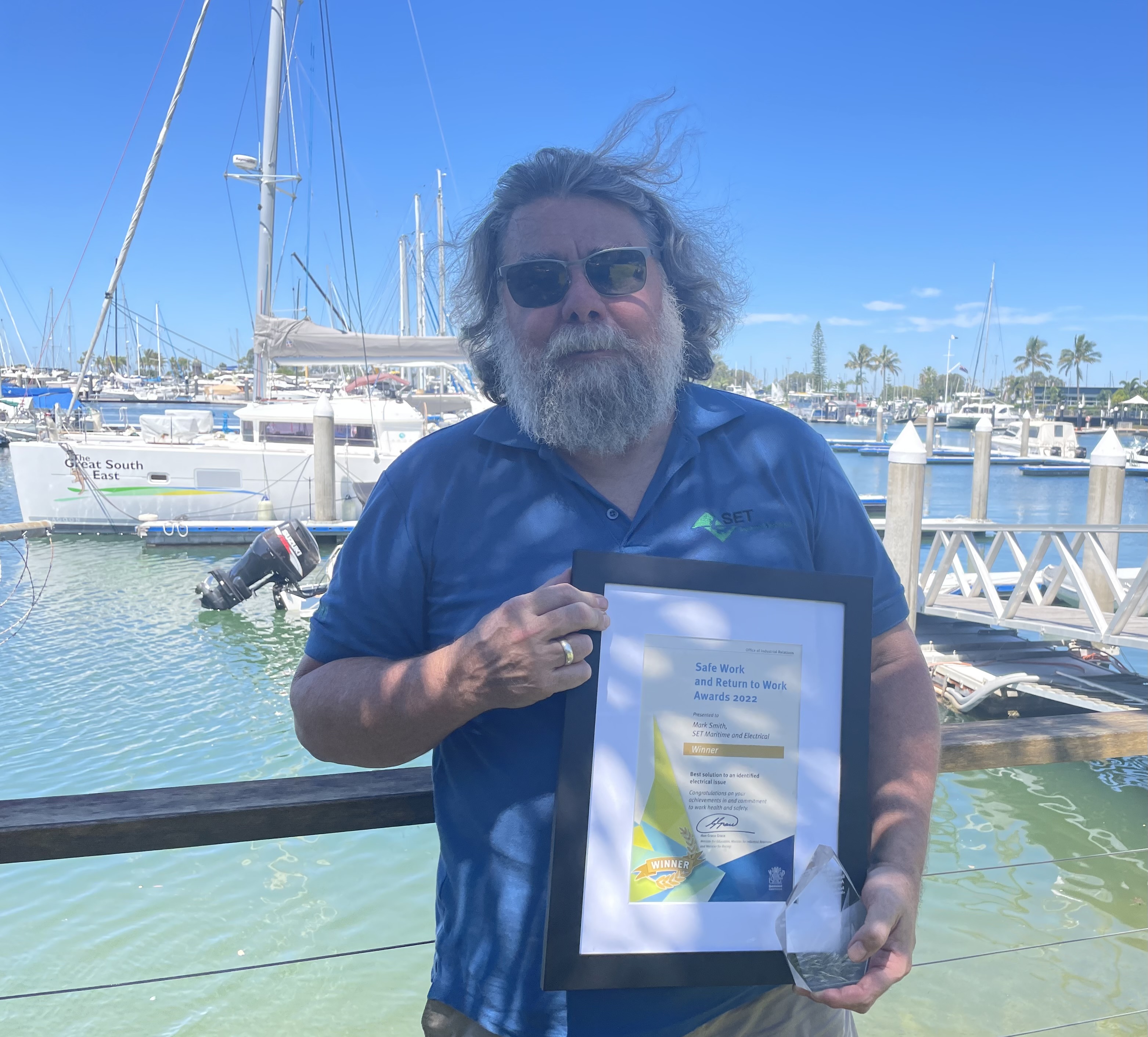 Mark Smith wins second prestigious award for marine electrical safety device