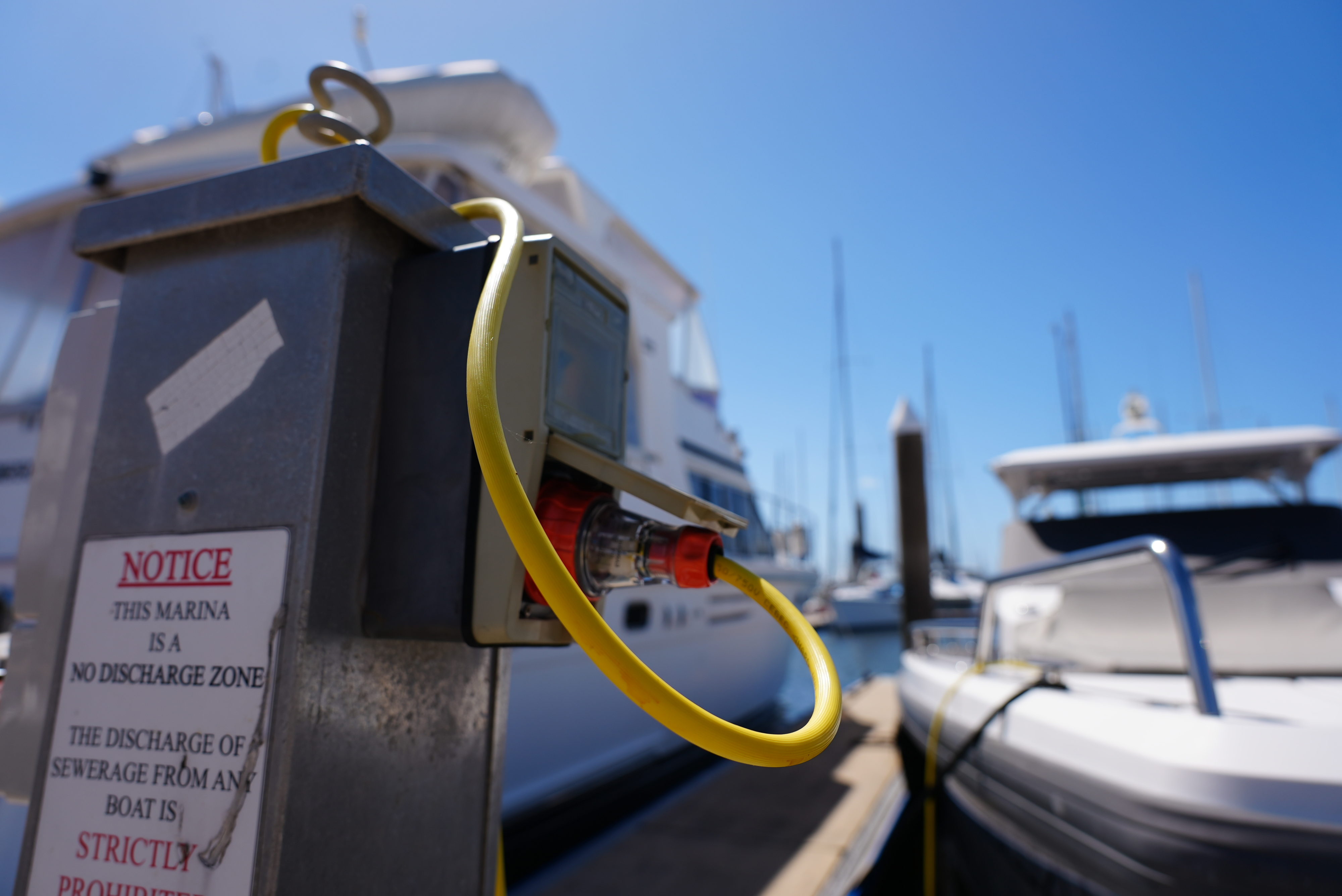 Connecting to marina power